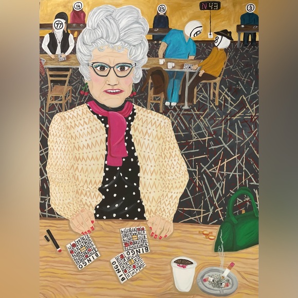 Original Art “Bingo Lady” 2022 - Picture 5 of 5